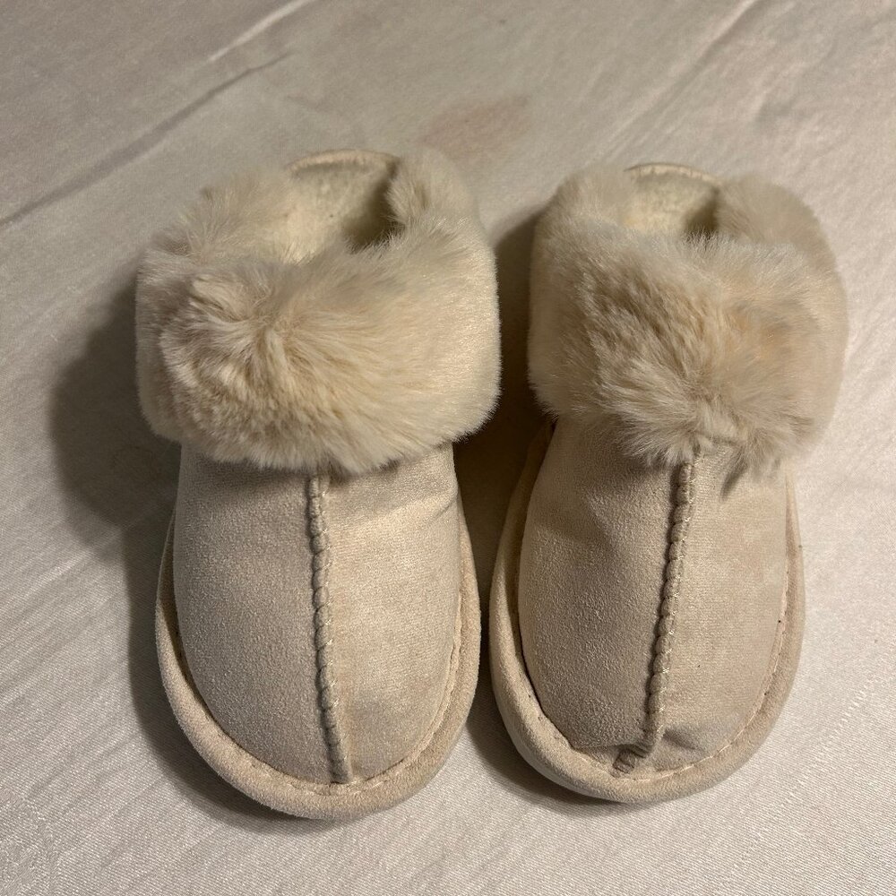Warm fuzzy slippers